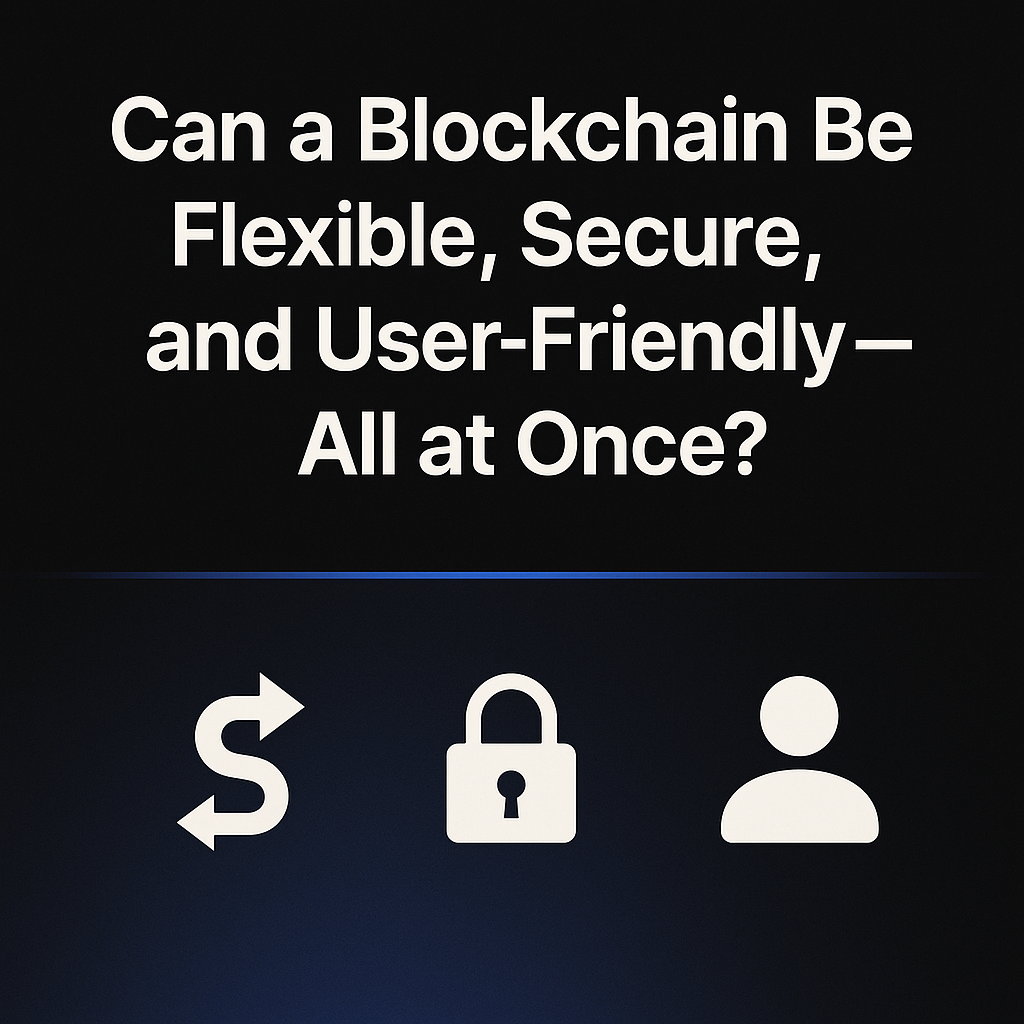 Can a Blockchain Be Flexible, Secure, and User-Friendly — All at Once?