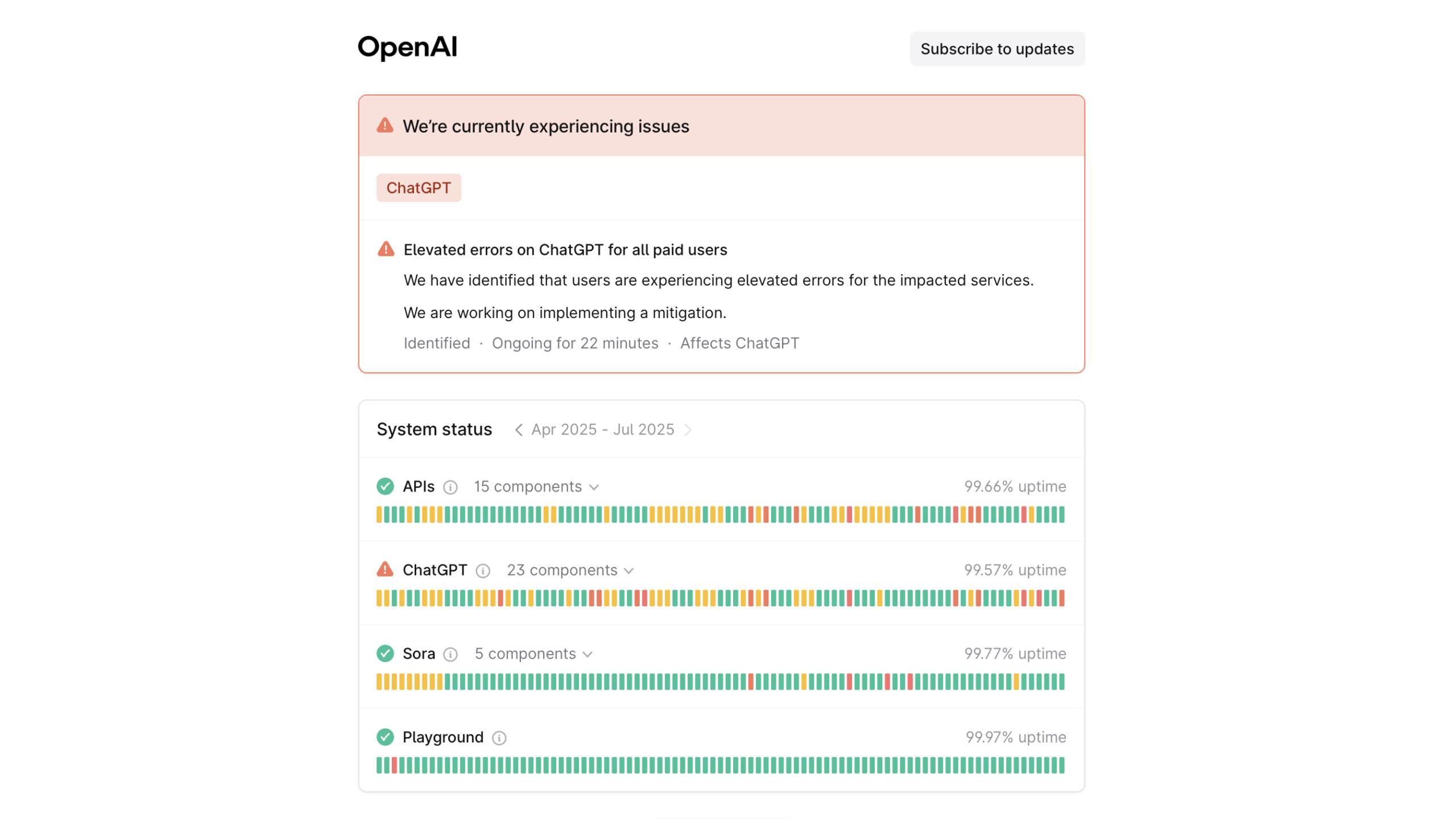 ChatGPT was down for many – here’s what we know about the outage that hit some paid subscribers