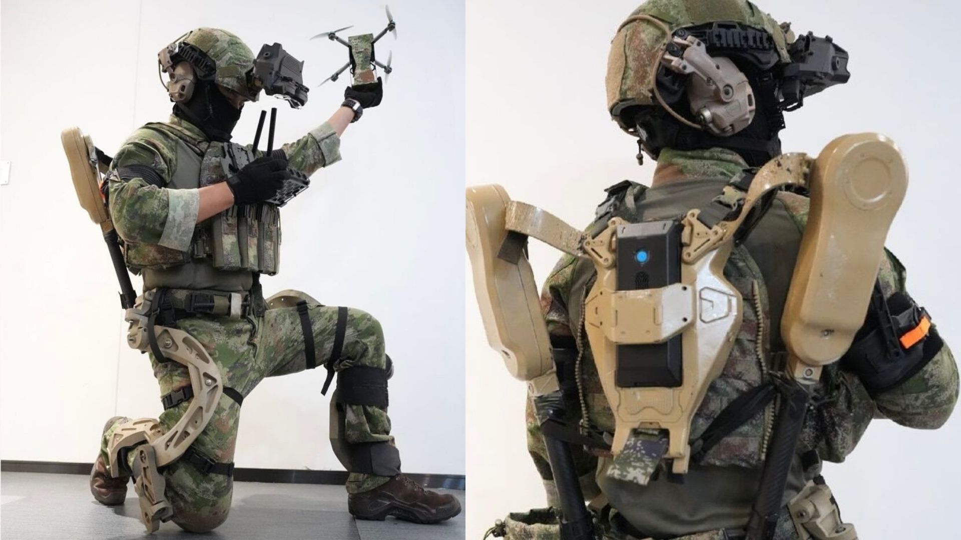 China’s cyborg battle suit lets soldiers toss drones, see through walls, run on bots