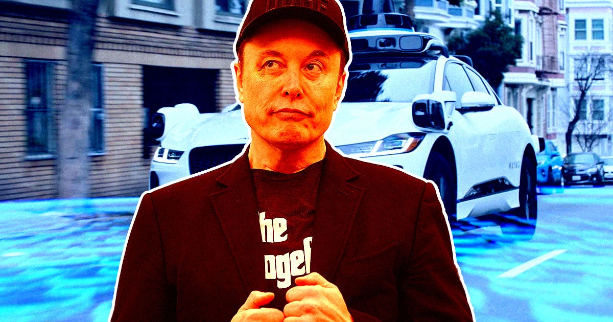 Elon Musk Scoffs as Rival Waymo Plows Through Car While Driving Wrong Way Down Street