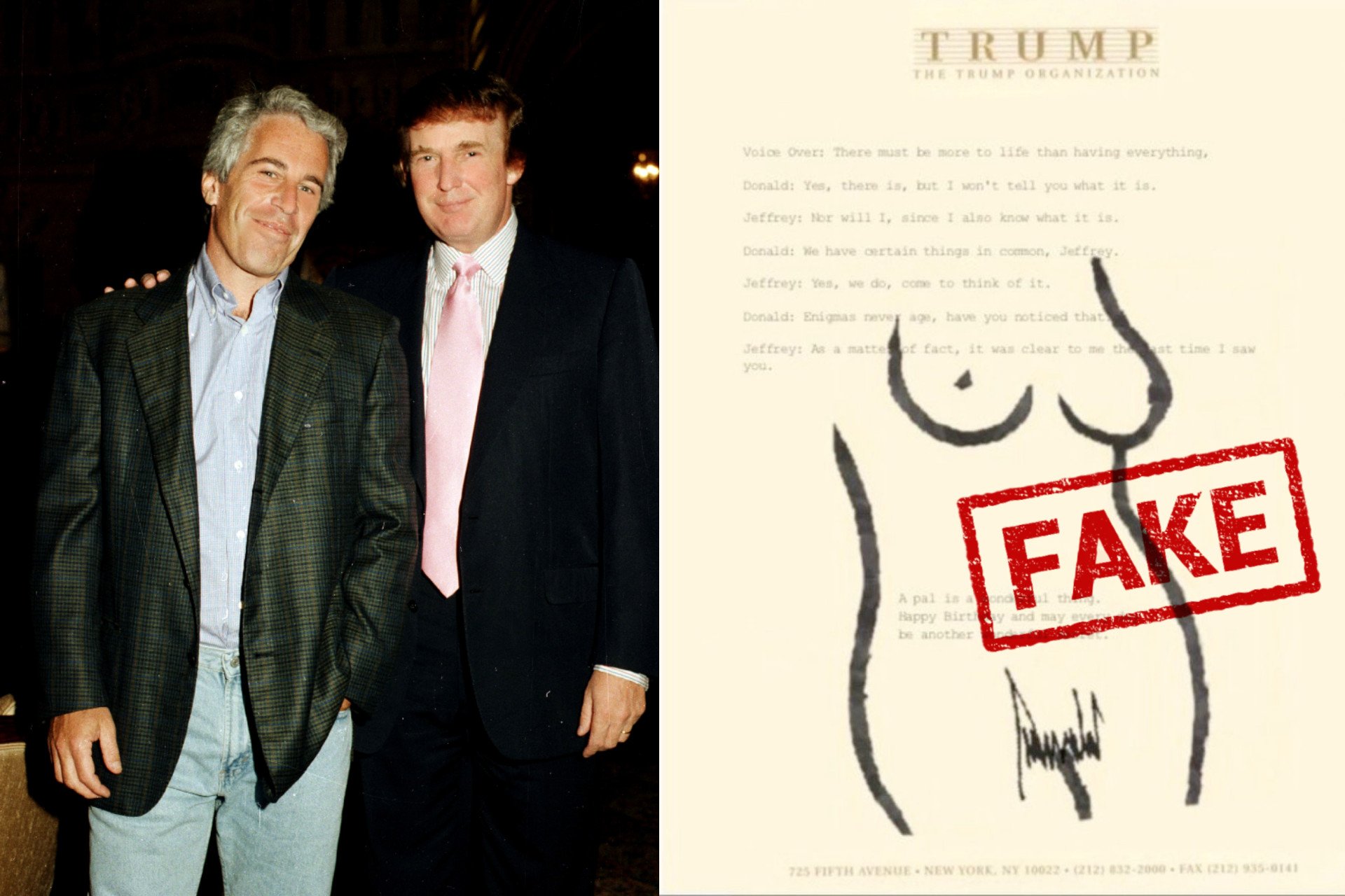 Fake Trump-Epstein Letters Spread Online After Bombshell Report