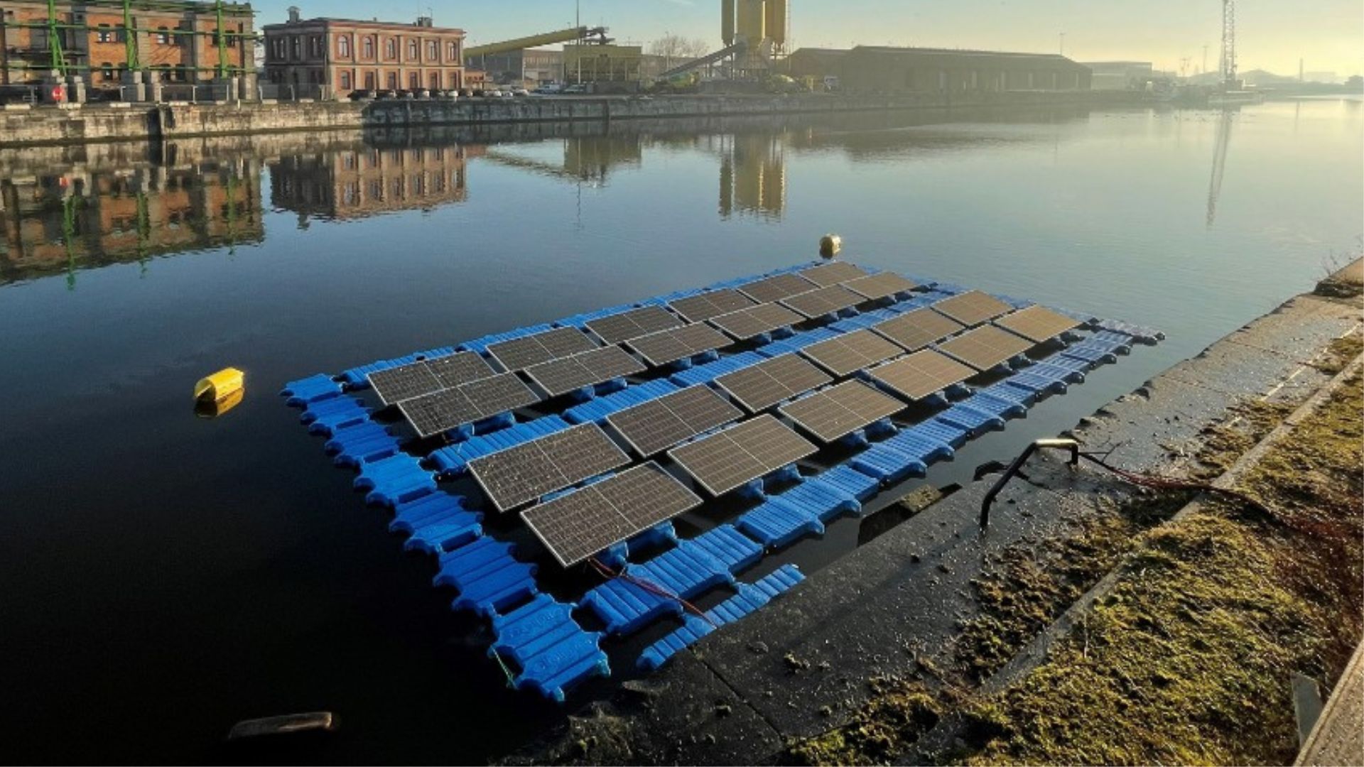 French floating solar panels that brave 99 mph winds win key marine approval