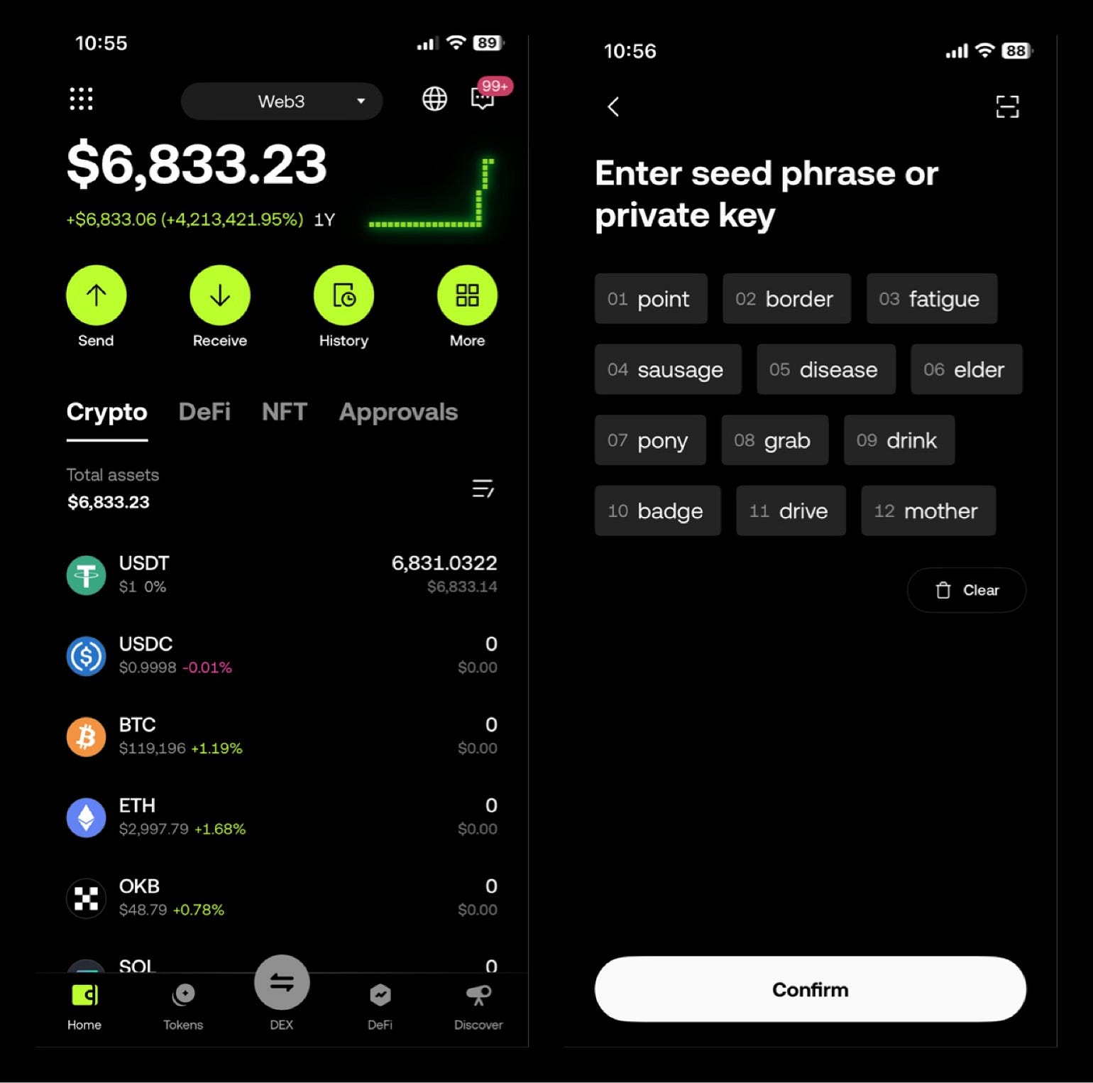 Gift 6,000 USDT Blockchain Trc20 for you u can use ( Okx walllet — Safepal wallet — Tron wallet…