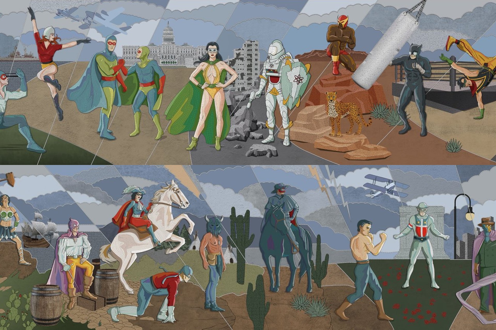 James Gunn’s ‘Superman’ Hall of Justice Murals are Filled With Deep-Cut DC History