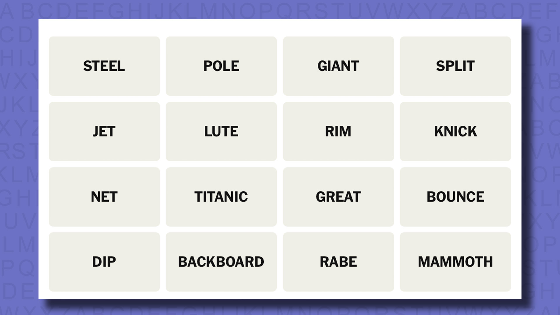 NYT Connections hints and answers for Thursday, July 24 (game #774)