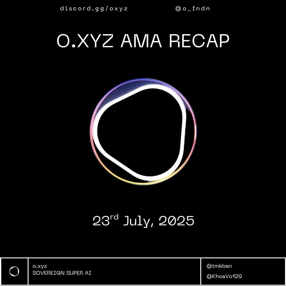 OXYZ AMA Breakdown: Crafting a Web3 Ecosystem with AI and Strategic Rewards (July 23, 2025)