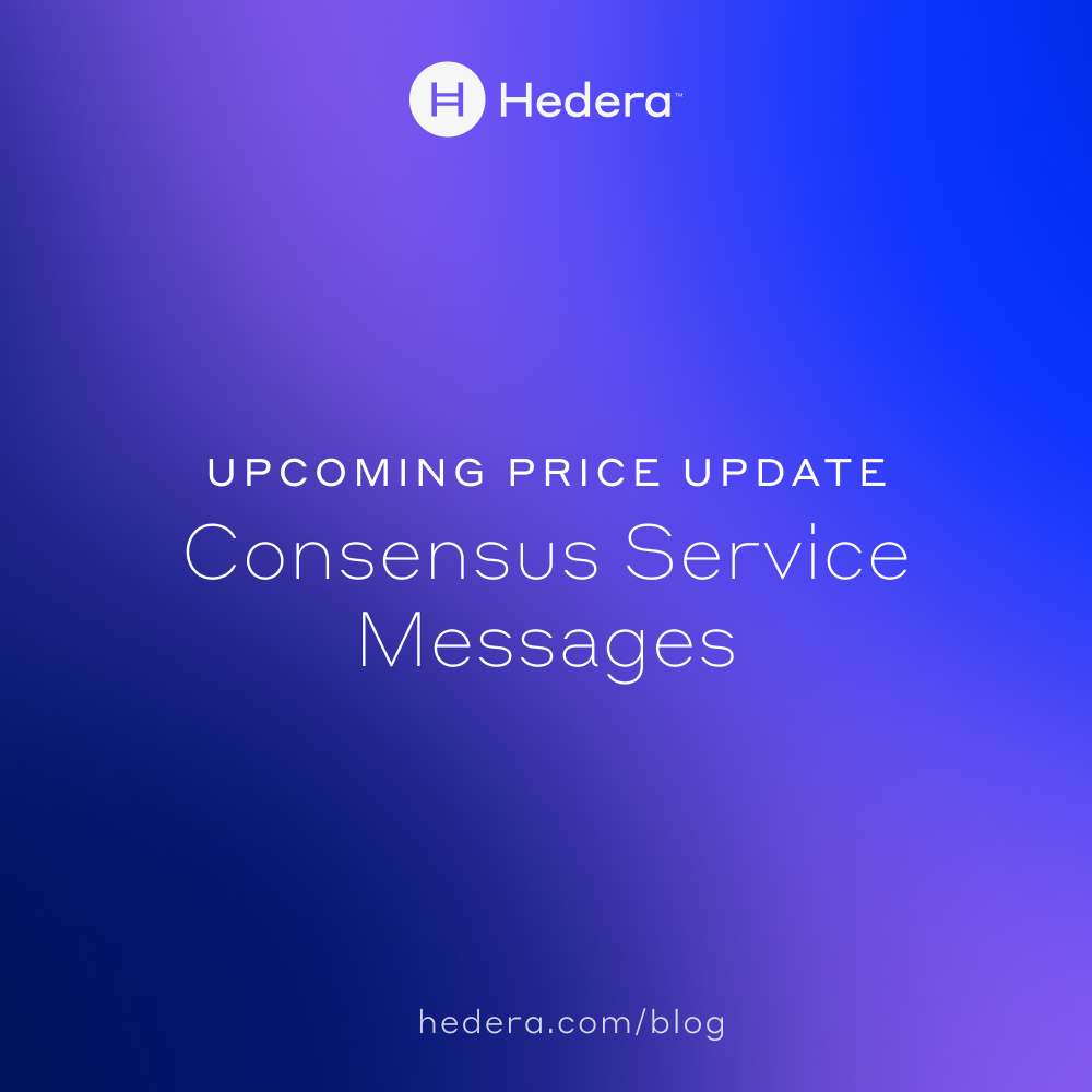 Price Update to ConsensusSubmitMessage in Consensus Service | January 2026