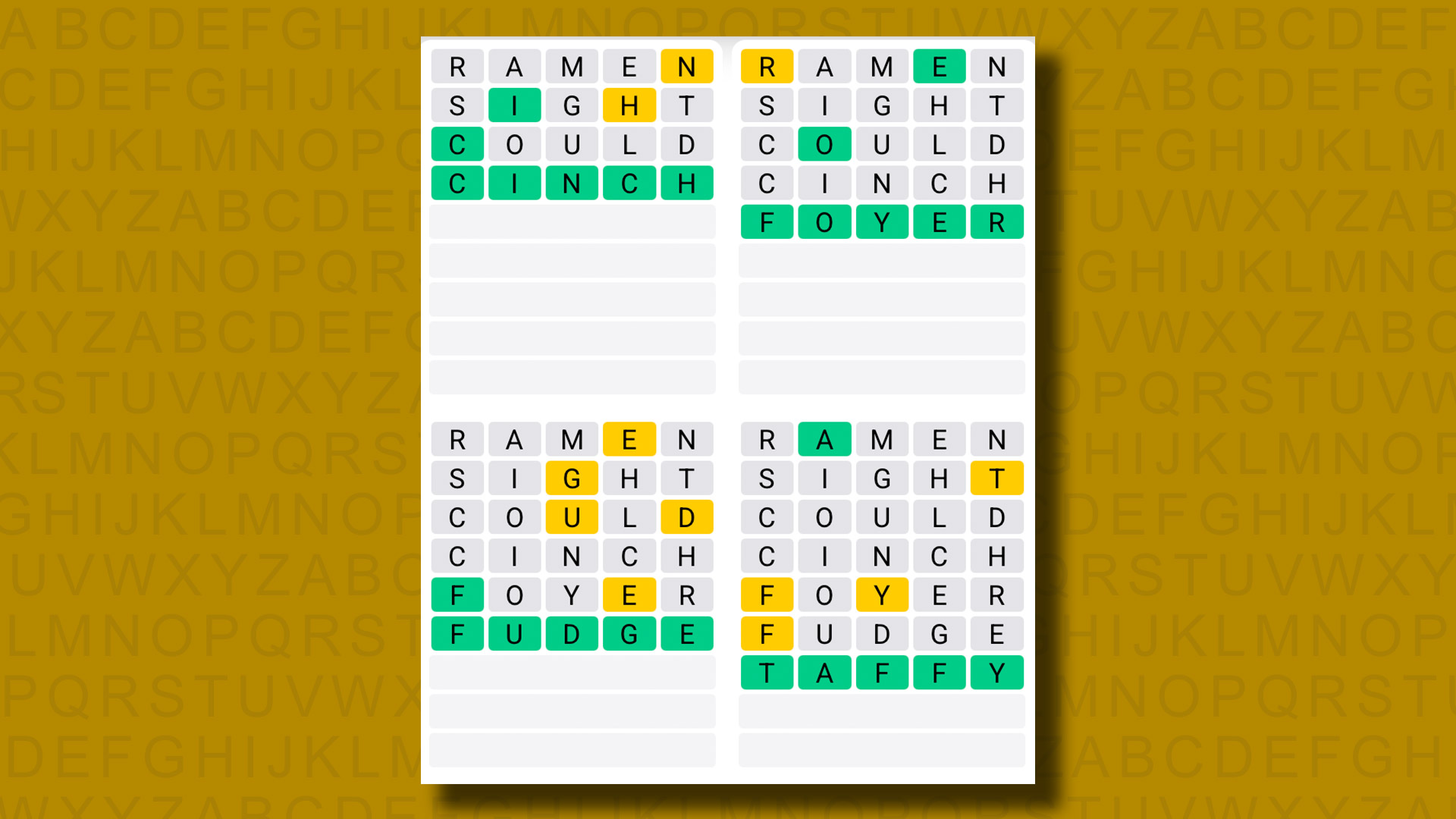 Quordle hints and answers for Friday, July 18 (game #1271)