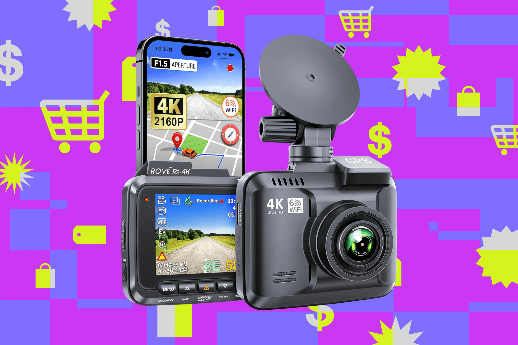 Rove’s R2-4K dash cam is an extra set of eyes on the road and $48 off at Amazon