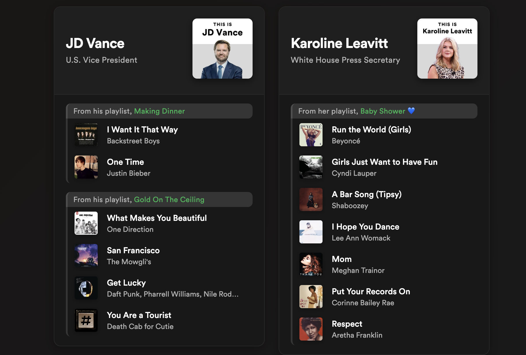 Spotify’s lax privacy means anyone can see the Vice President’s song choices