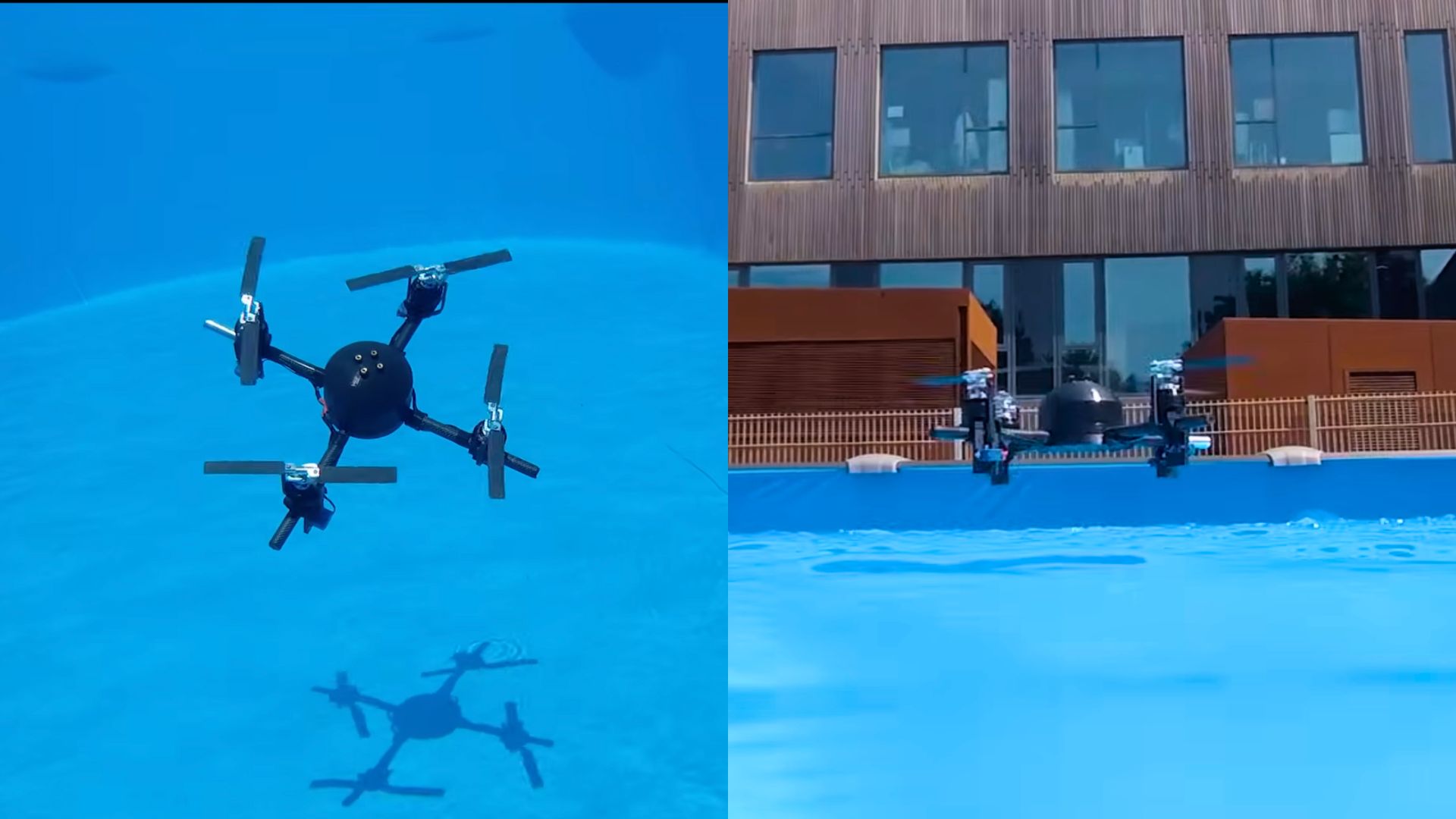 Students 3D-print ‘hybrid drone’ that flies, swims, and resurfaces in seconds