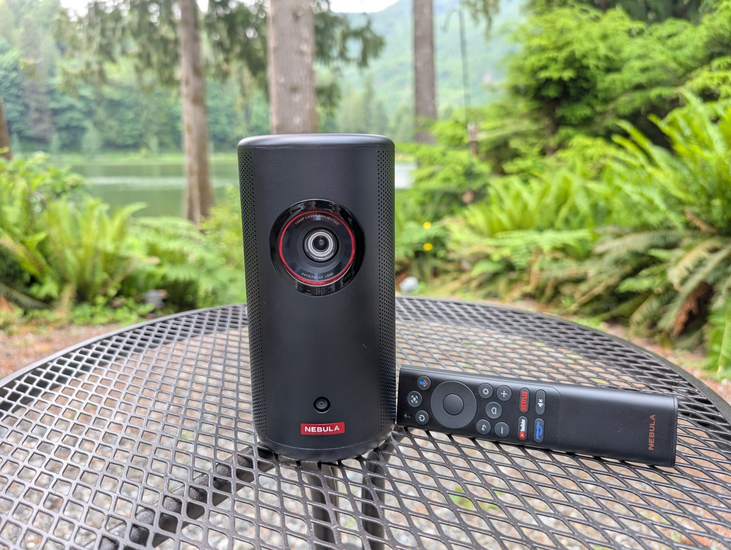 The Anker Nebula Capsule 3 Laser mini projector is a compact necessity for a weekend away or backyard movie night