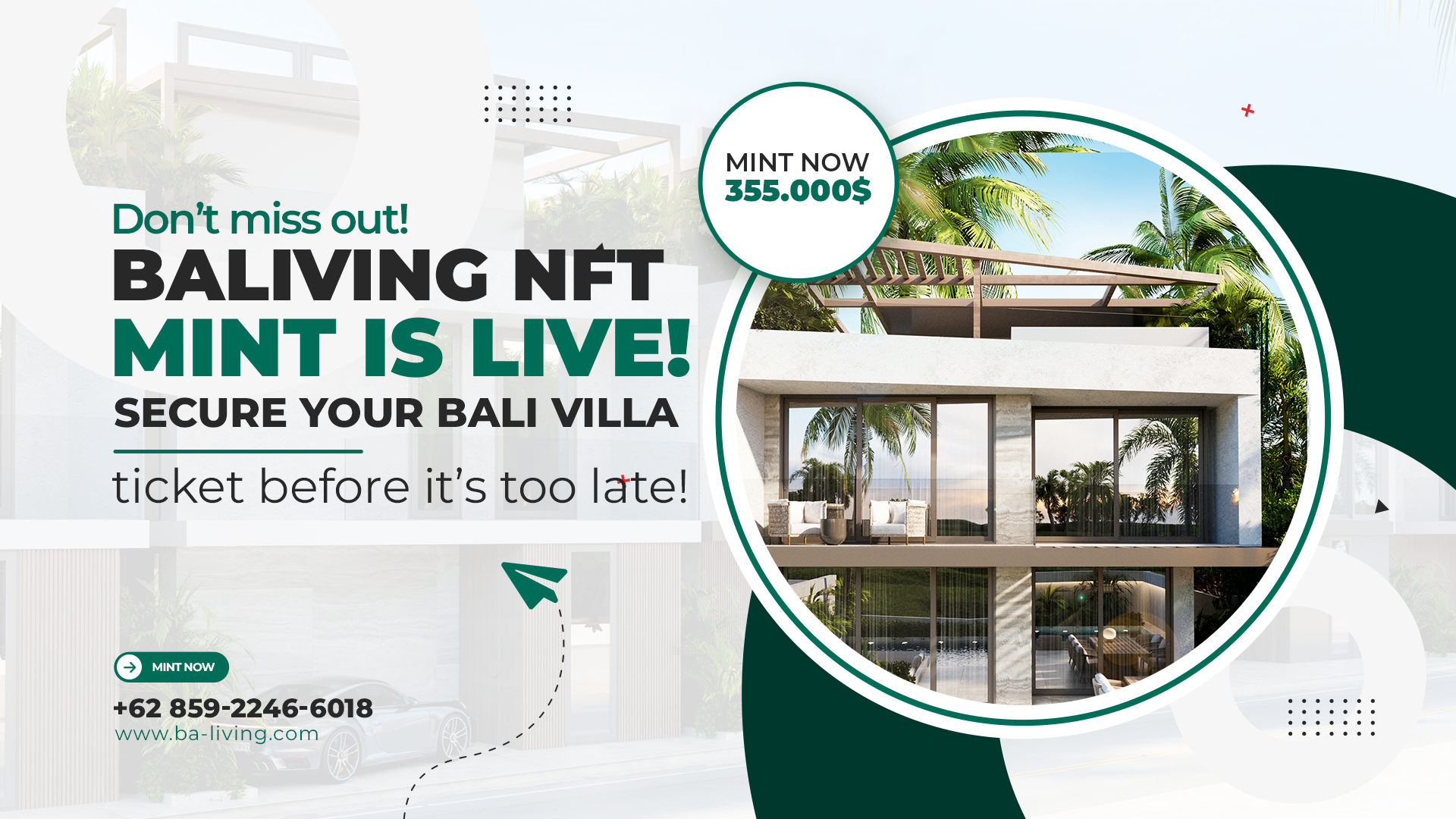 The Bali Villa Mint Is On- Mint Your Baliving NFT Before It’s Gone!