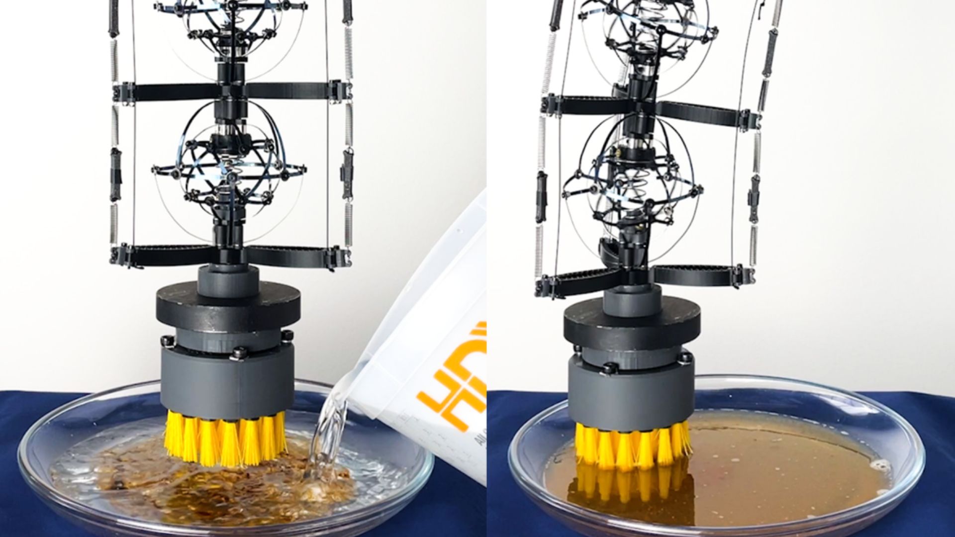 World’s safest scrubbing robot arm destroys stubborn filth using drill-like power