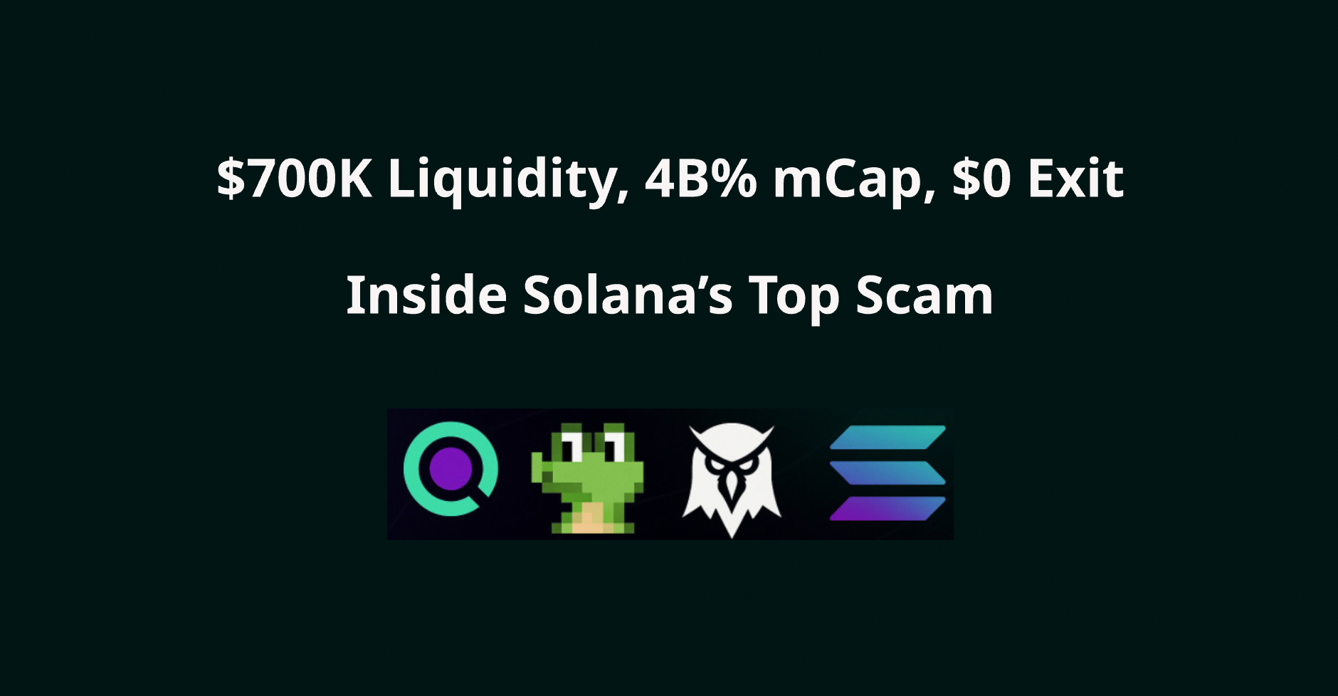 $700K liquidity, 4B% mCap growth, and $0 exit: how the top scam scheme on Solana really works
