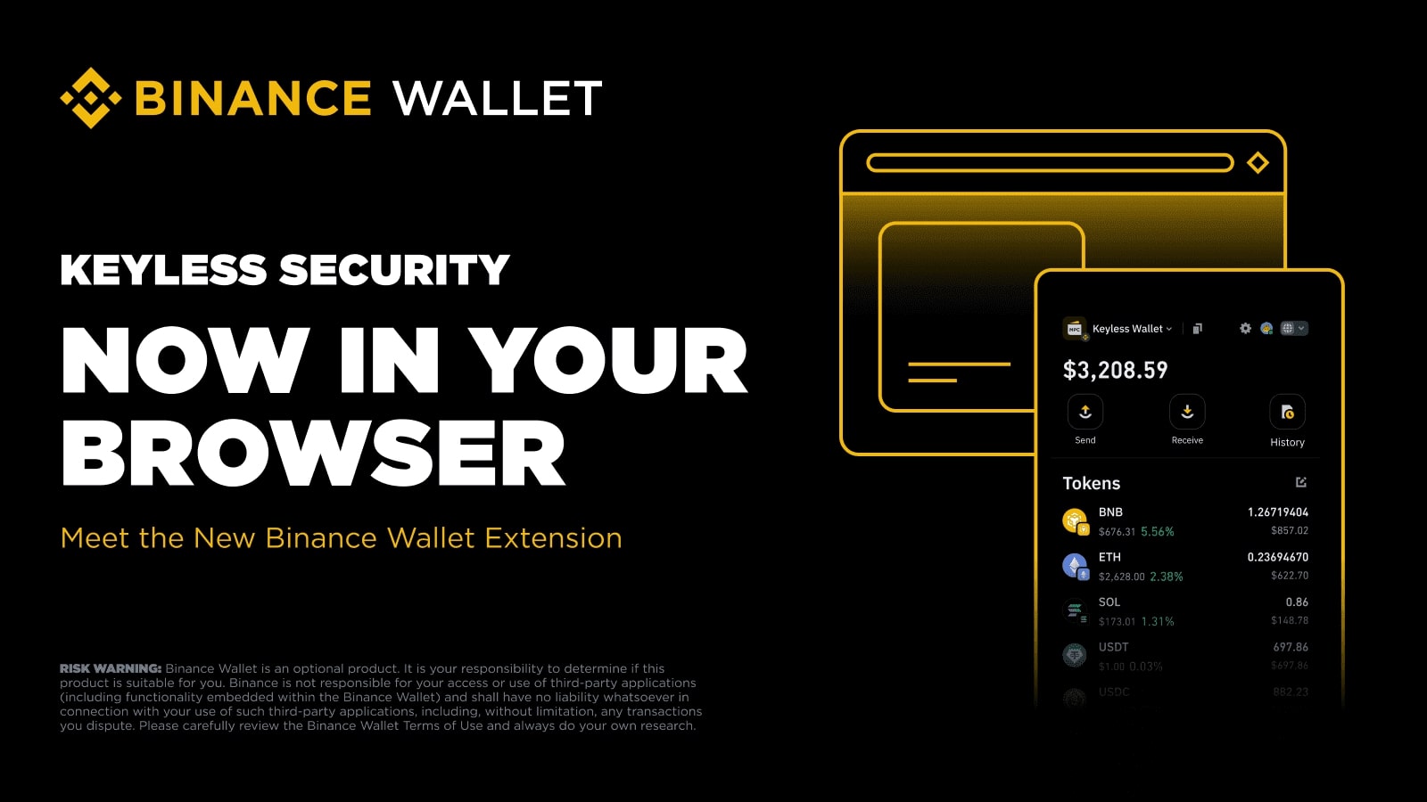 Binance Unveils Keyless Wallet Extension for Chrome with MPC Security and Multi-Chain Support