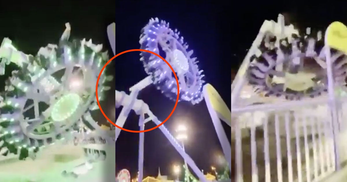 Horrifying Video Shows Amusement Park Ride Breaking Apart Mid-Ride