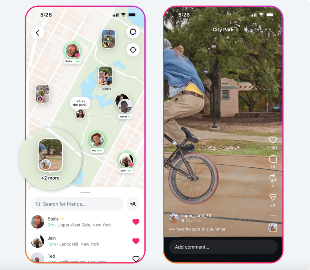 Instagram adds a new friends map feature that sure looks a lot like the Snap Map