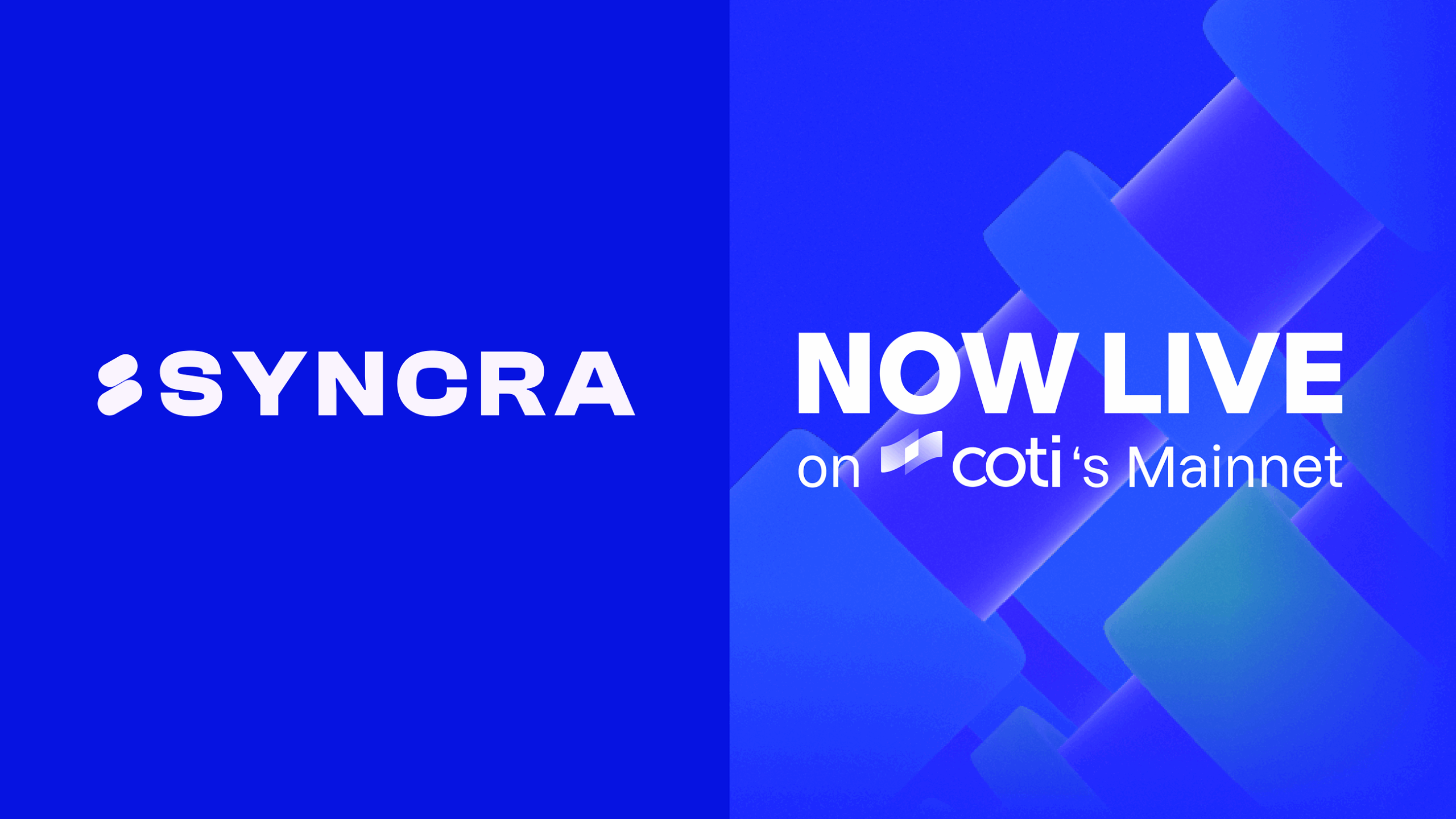 Syncra Goes Live On COTI Mainnet!