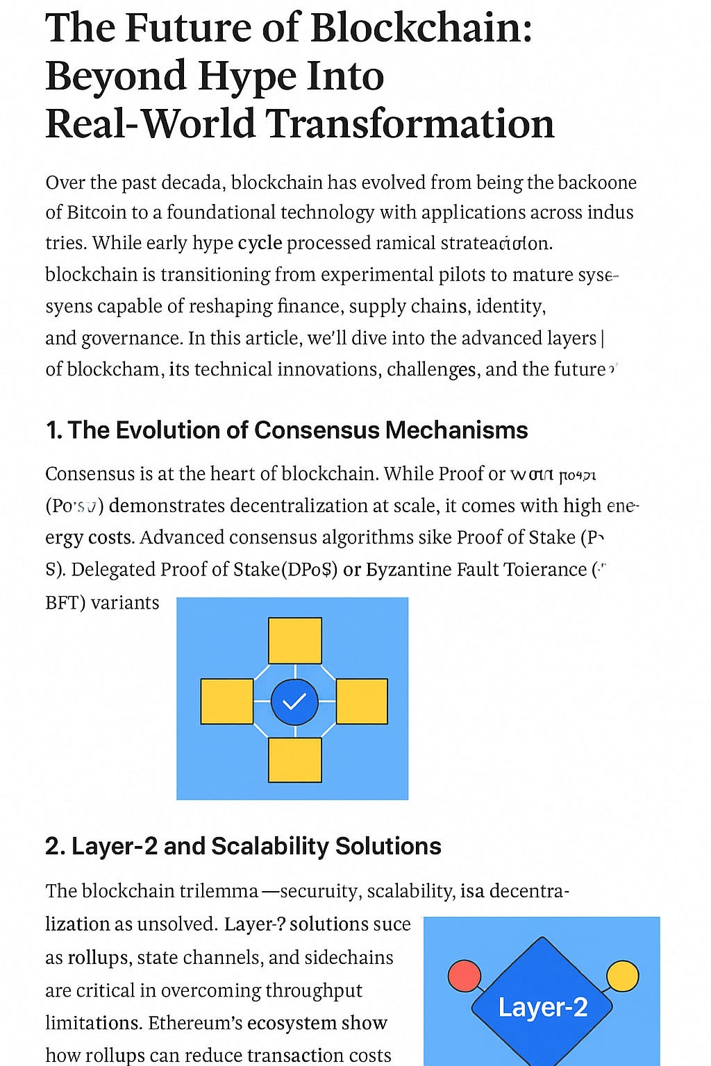 The Future of Blockchain: Beyond Hype Into Real World Transformation