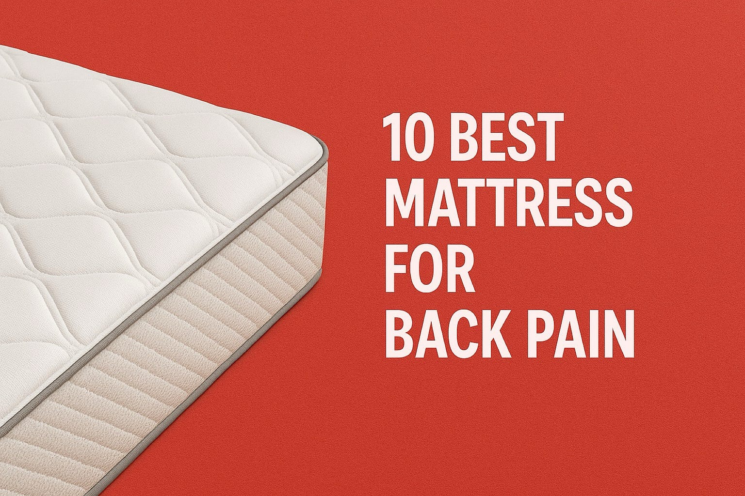 Wake Up Without Back Pain — Start with the Right Mattress