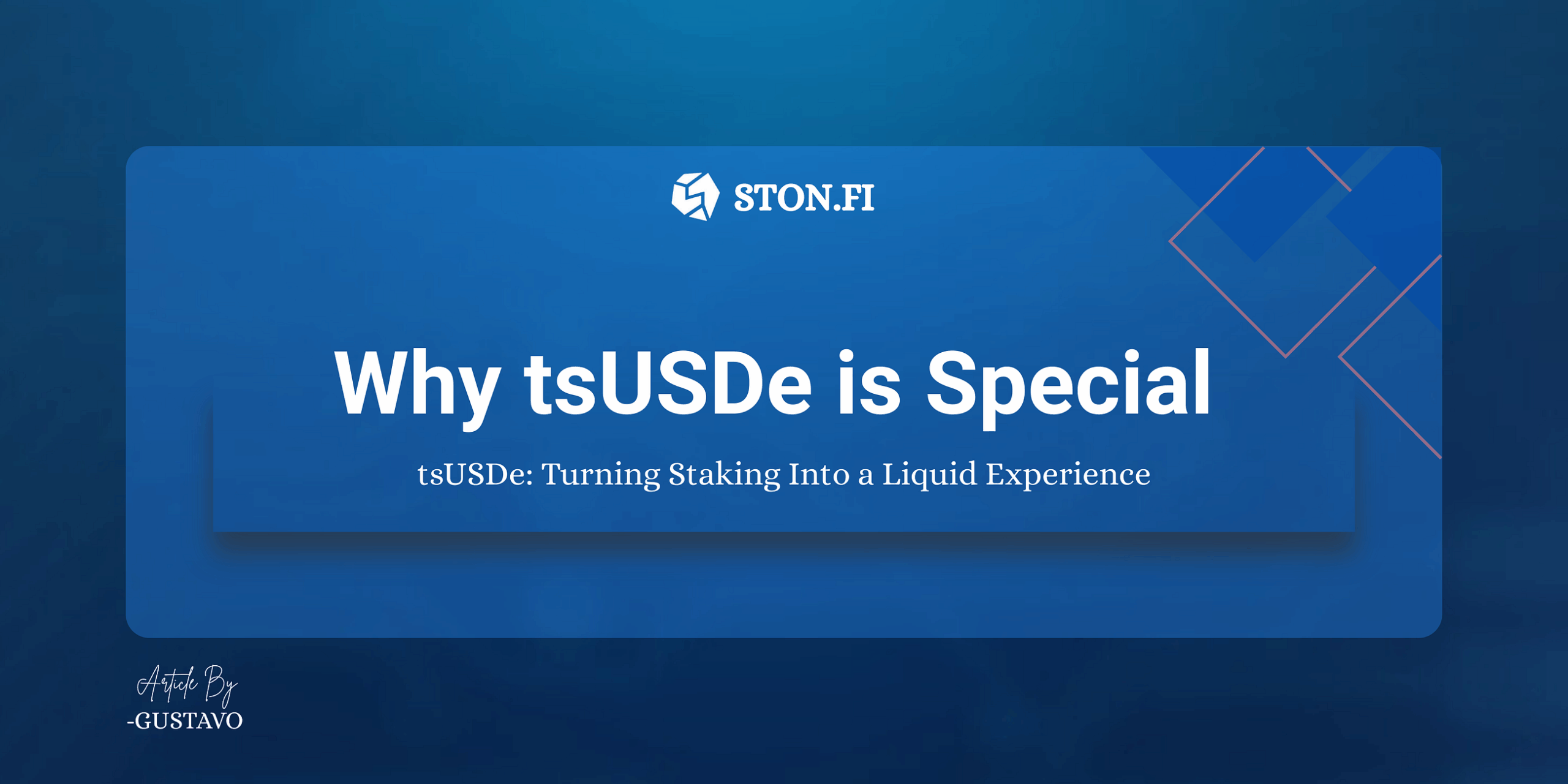 Why tsUSDe Is So Special