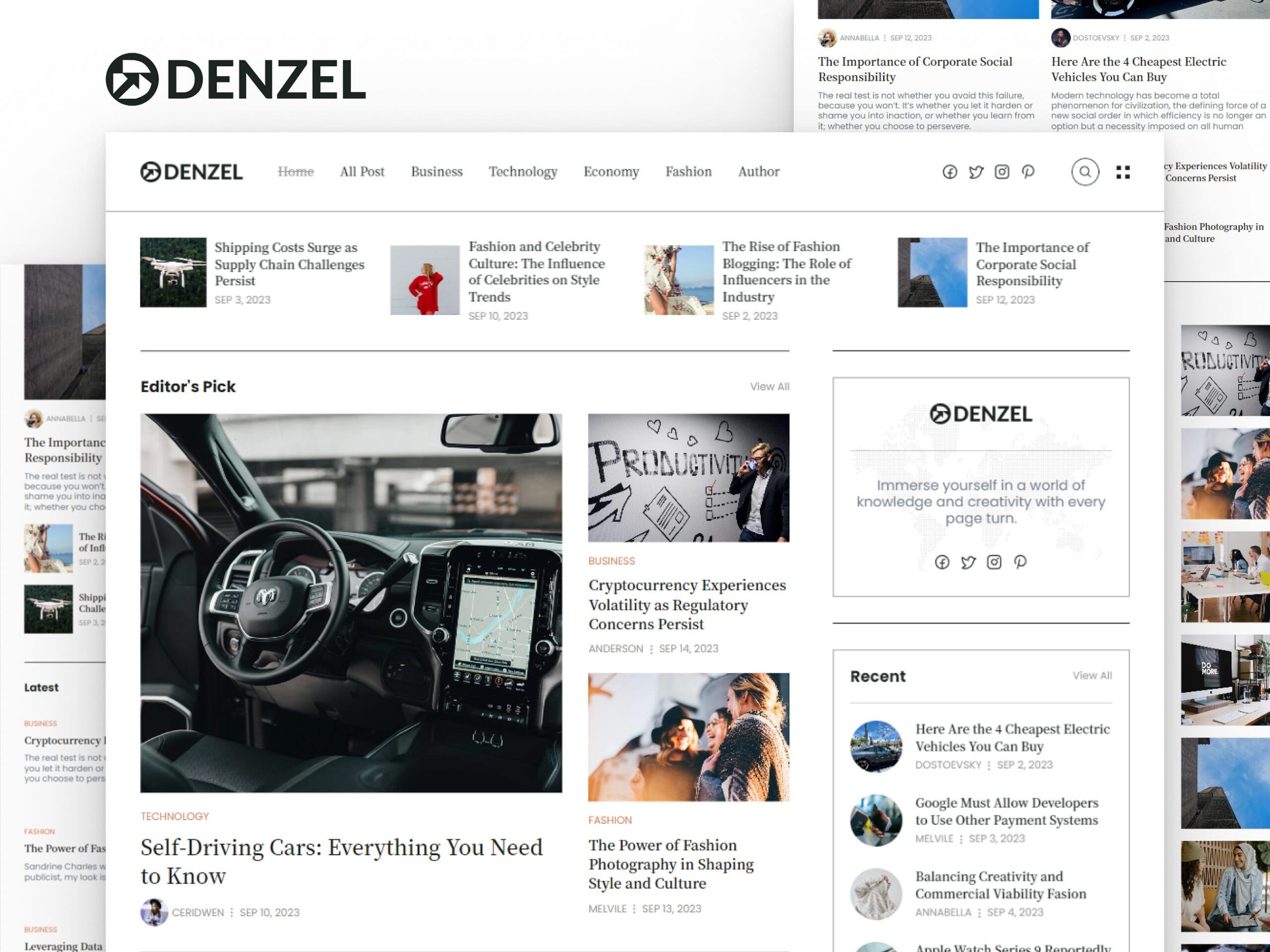 5 Stunning Website Templates for Bloggers and Creators