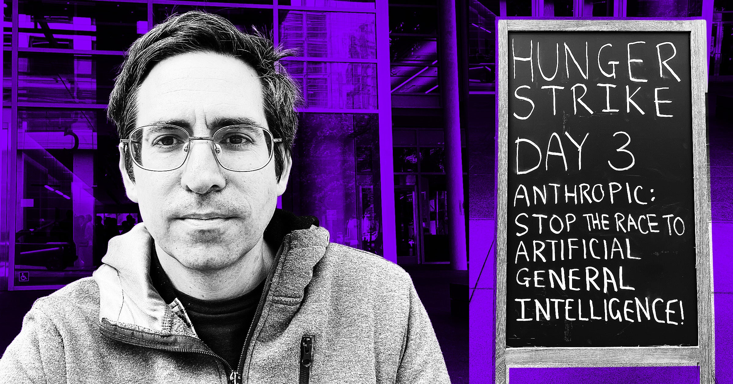 Anti-AI Activist on Day Three of Hunger Strike Outside Anthropic’s Headquarters