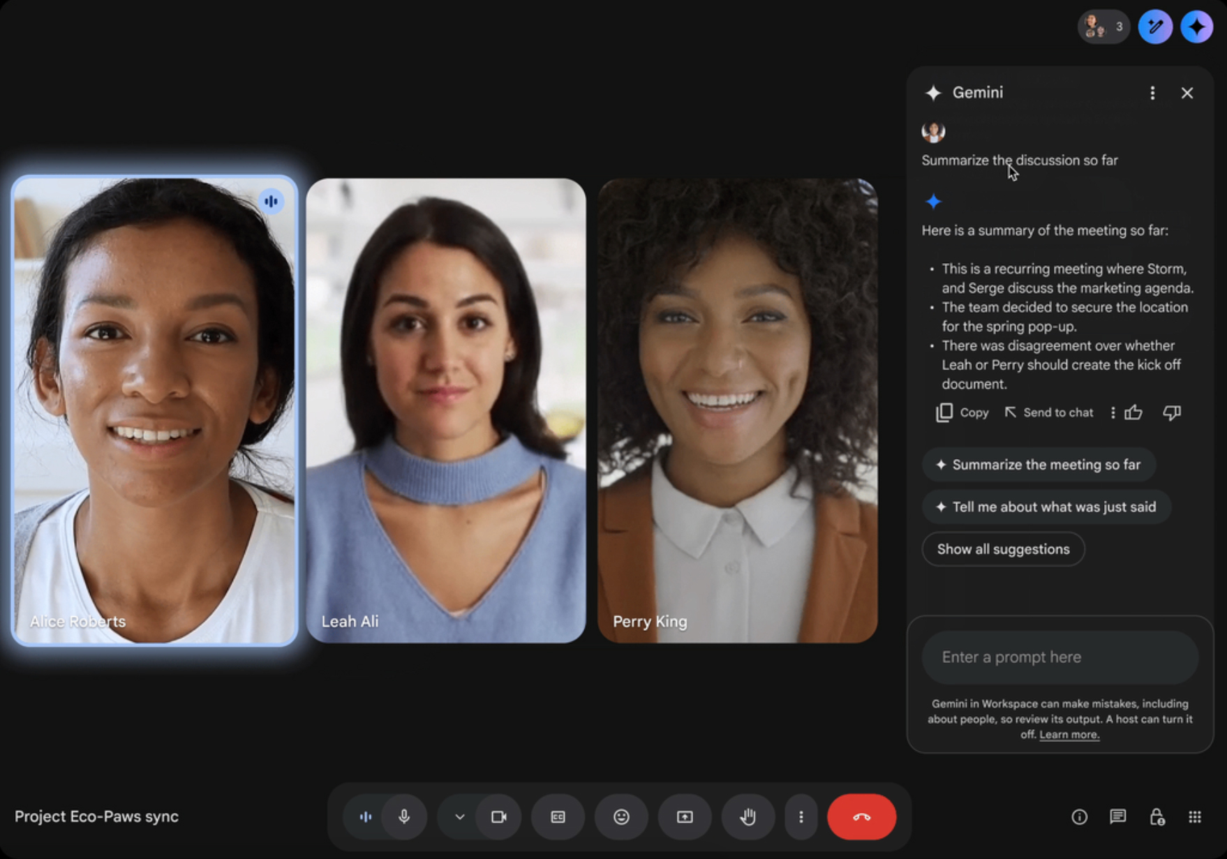 ‘Ask Gemini’ AI will tell you what you missed during a Google Meet call