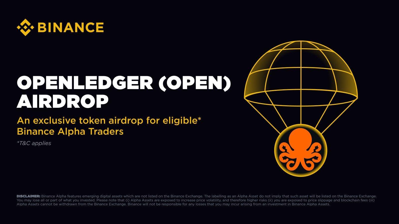 Binance Lists OpenLedger (OPEN) with $1B Supply in Latest HODLer Airdrops