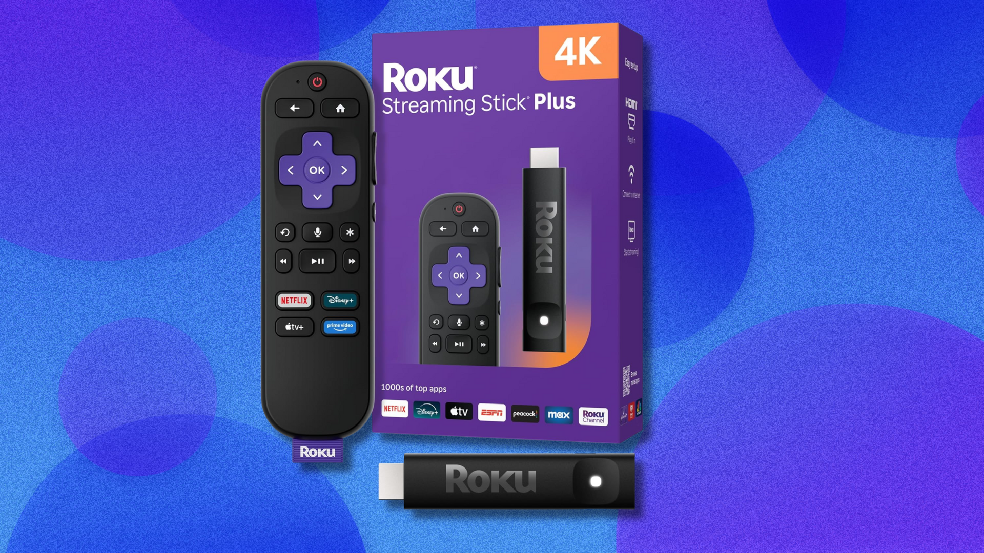 Catch up on your favorite shows and movies with the Roku Streaming Stick Plus at its lowest price