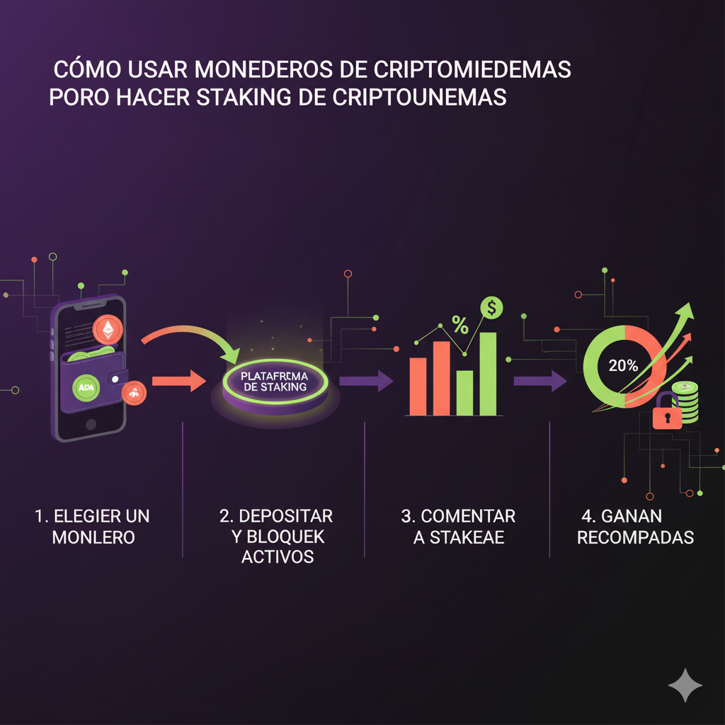 Cómo usar billeteras de criptomonedas para hacer staking