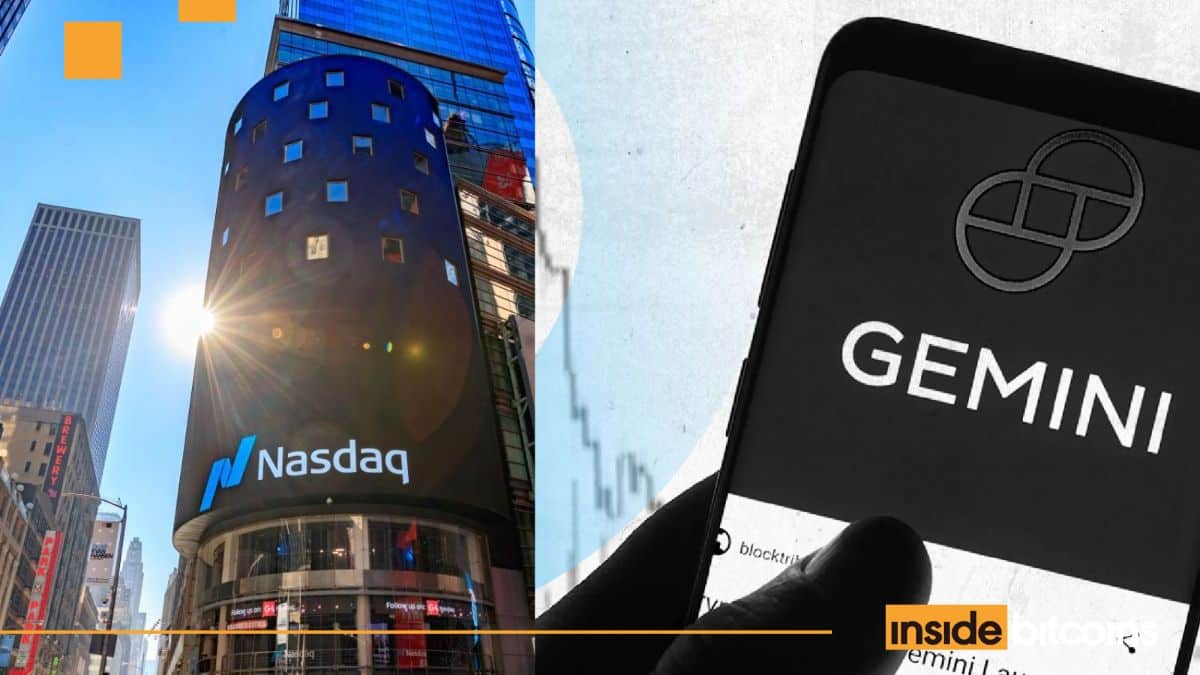 Crypto Exchange Gemini Secures $50 Million Investment From Nasdaq Ahead Of IPO
