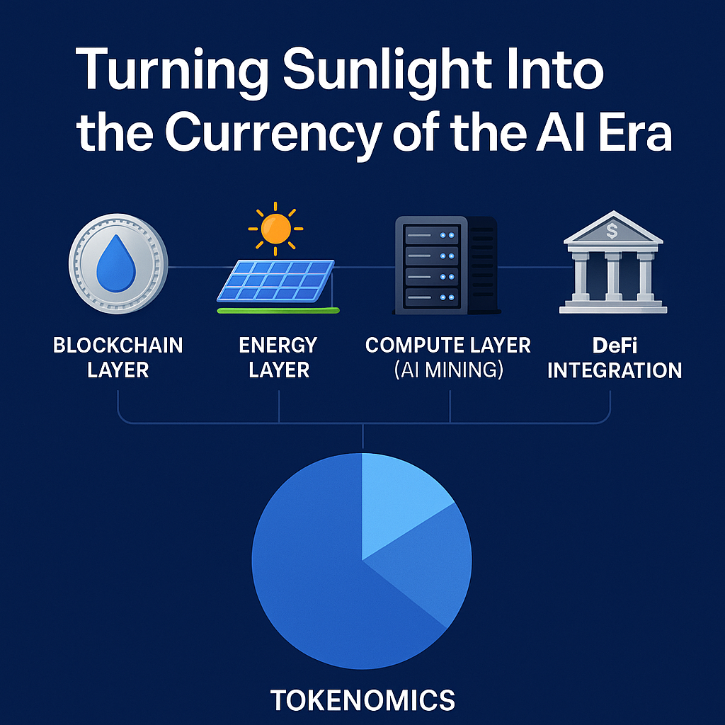 DropletCoin: Turning Sunlight Into the Currency of the AI Era