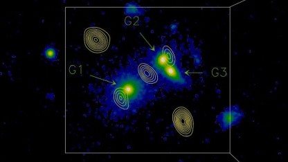 Einsteinkreuz: Mehrere Trillionen Sonnenmassen Dunkler Materie entdeckt