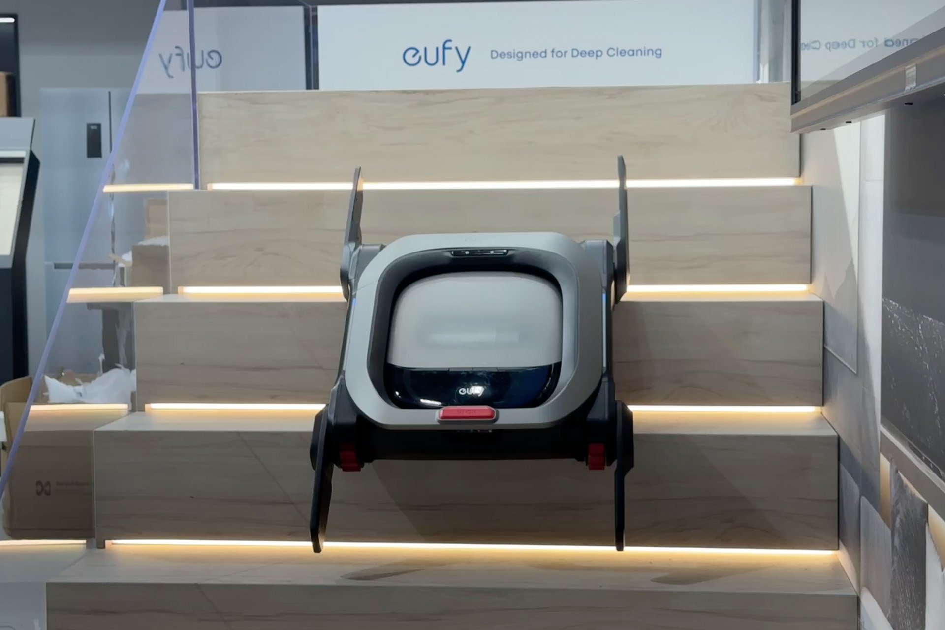 Eufy’s Got a Little Stair-Climbing Mech Suit for Its Robot Vacuums