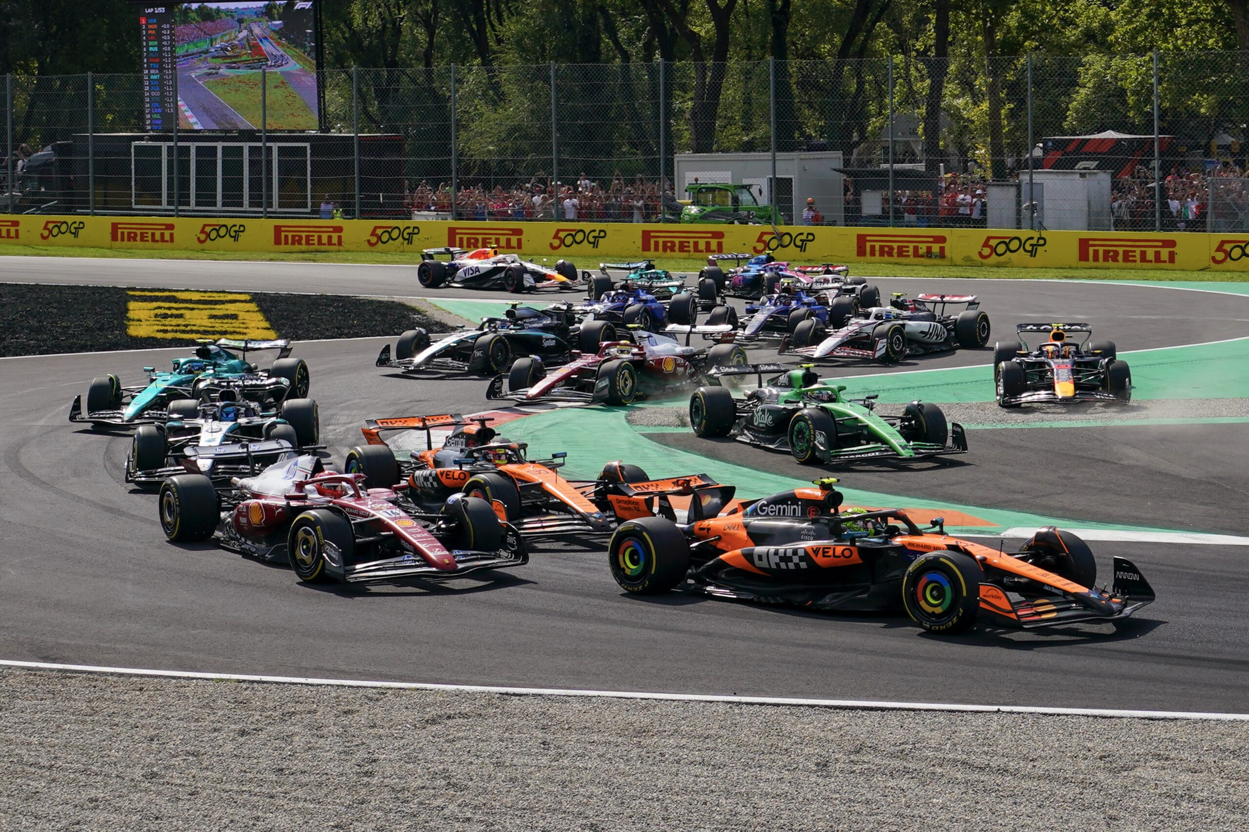 F1 in Italy: Look what happens when the downforce comes off