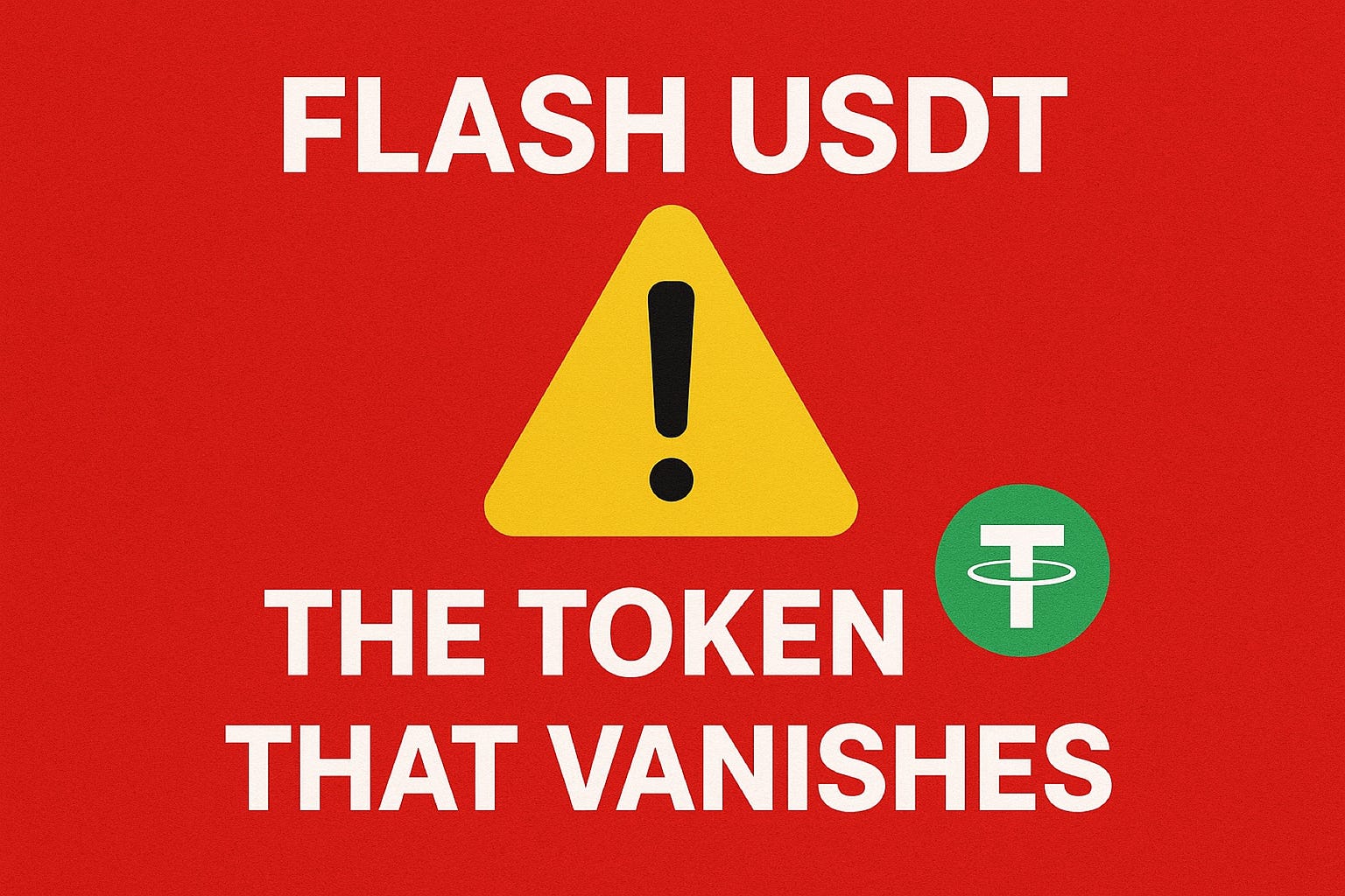 Flash USDT: The Token That Vanishes, Don’t Be Next