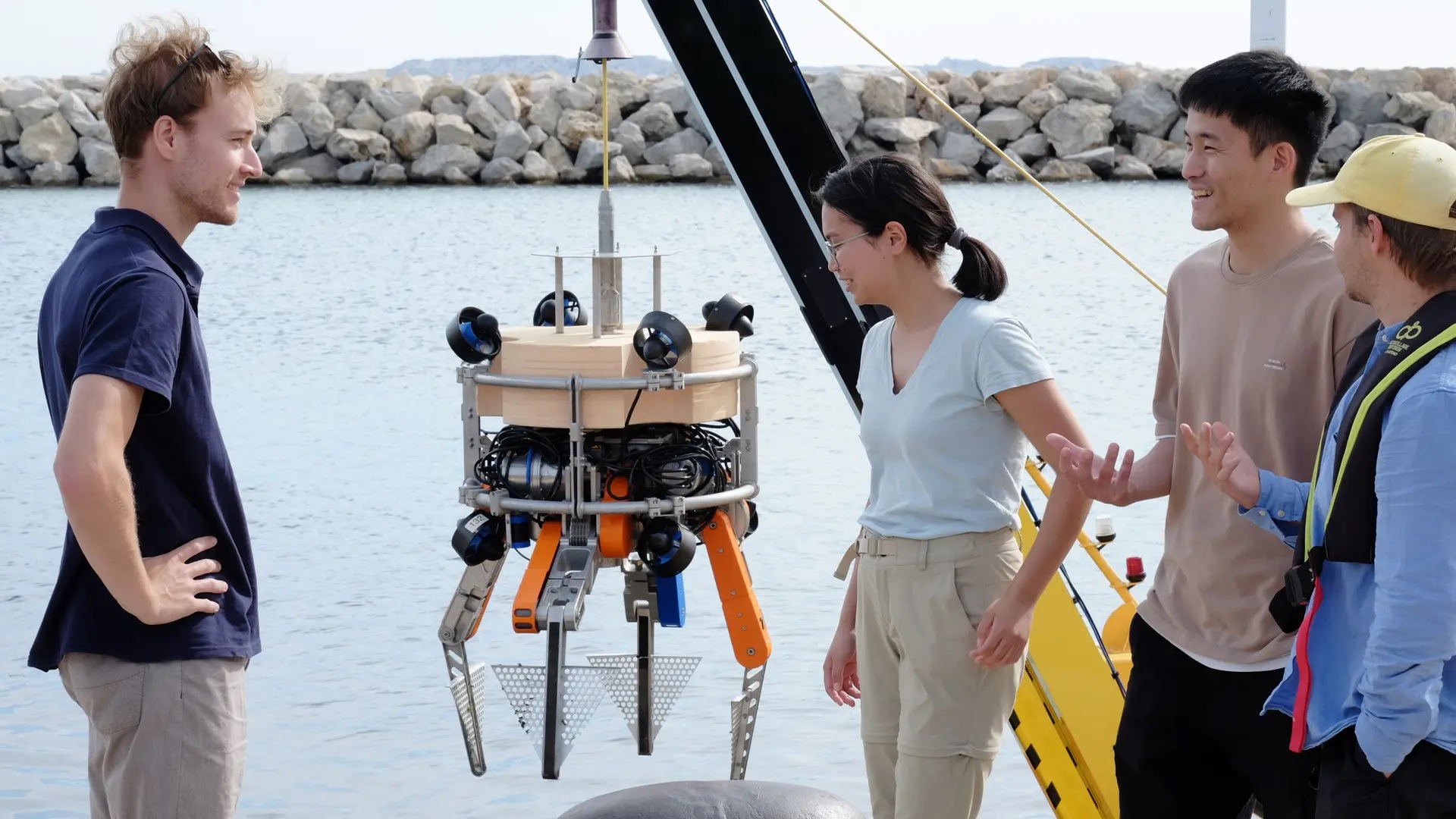 Germany unveils diving robot that collects underwater trash with giant robotic hand