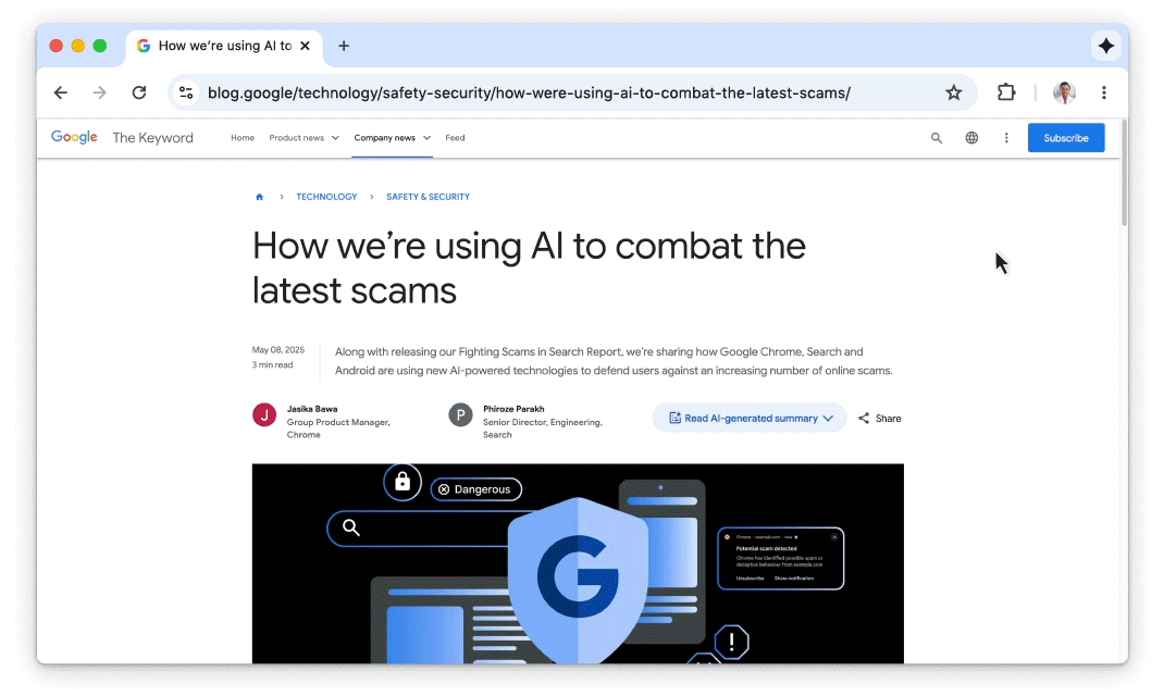 Google announces massive expansion of AI features in Chrome