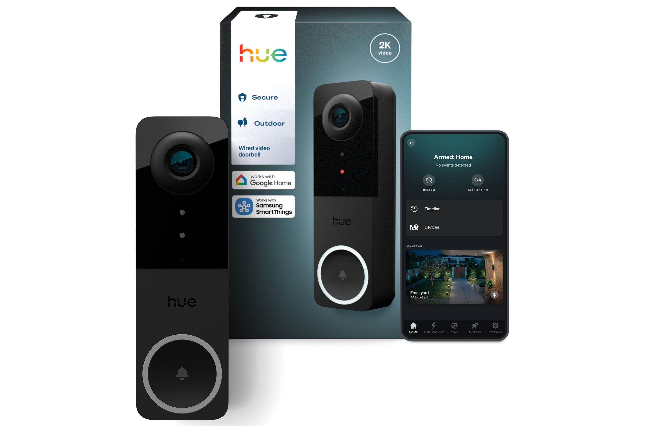 Hue’s Secure video doorbell can turn on Hue lights when someone comes to the door