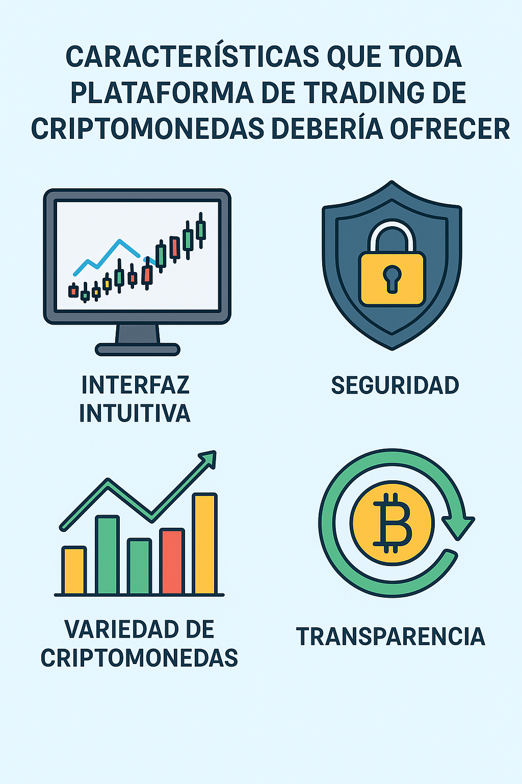 Las principales características que toda plataforma de trading de criptomonedas debería ofrecer