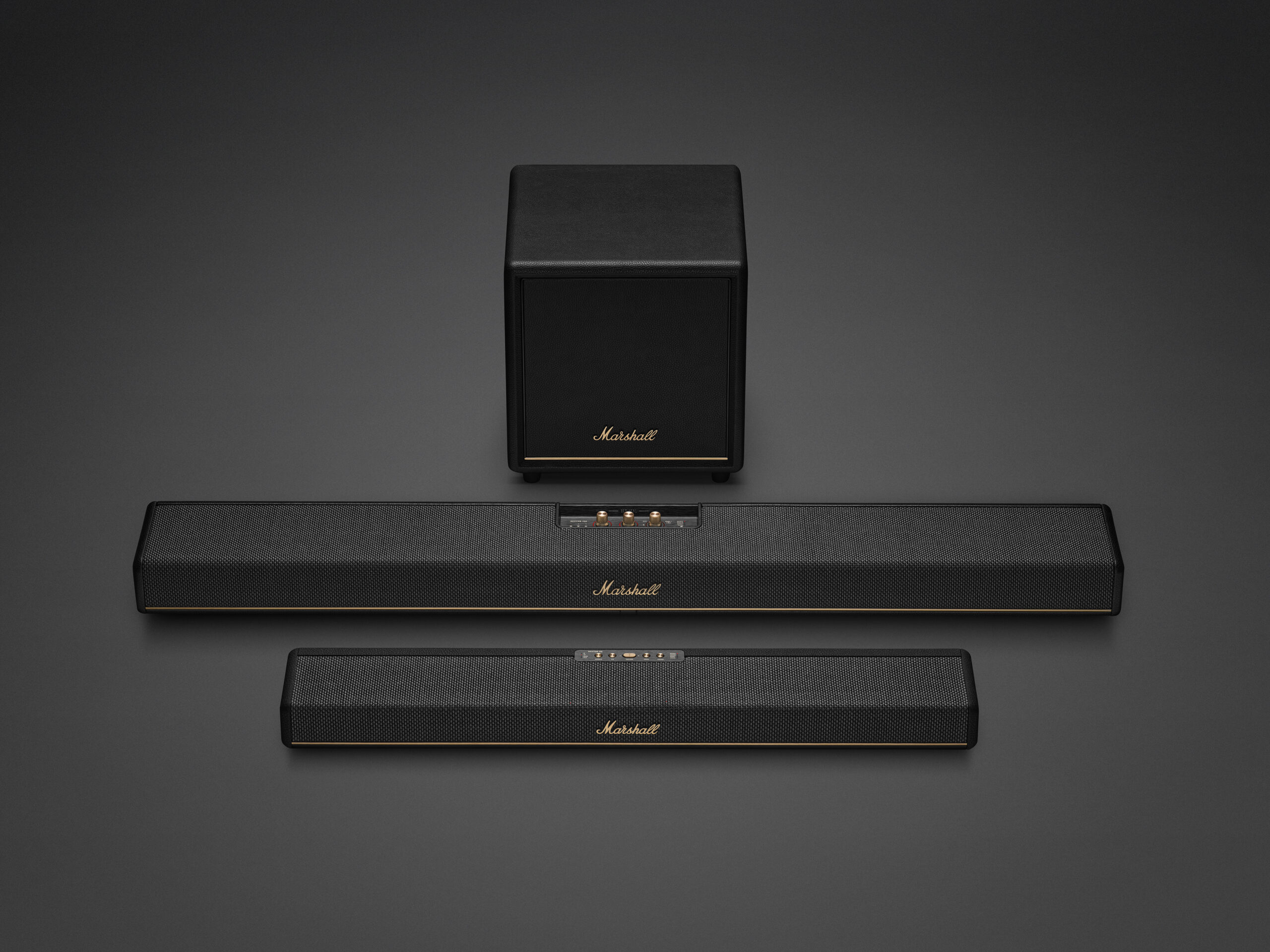 Marshall adds a subwoofer and compact soundbar to its Heston TV audio lineup