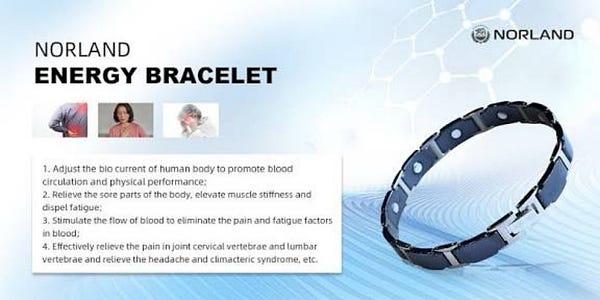 Norland Energy Bracelet/ necklace Improve Blood Circulation & Boost Energy