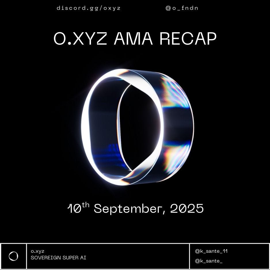 OXYZ AMA Recap: A Community-Powered Leap Toward Web3’s Future (September 10, 2025)