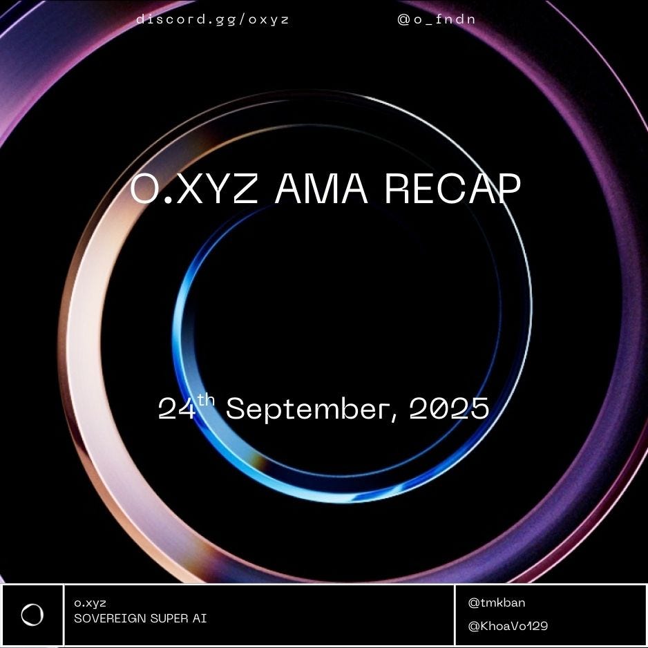 OXYZ AMA Vision: A Web3 Pioneer Igniting Community Momentum (September 24, 2025) Part 2