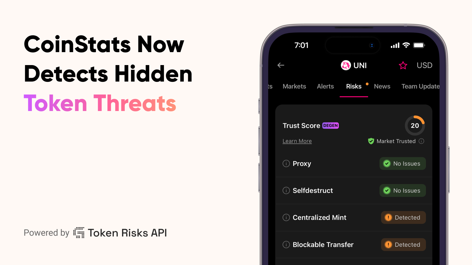 Stop Getting Rugged: Glider Token Risk Now Live in CoinStats