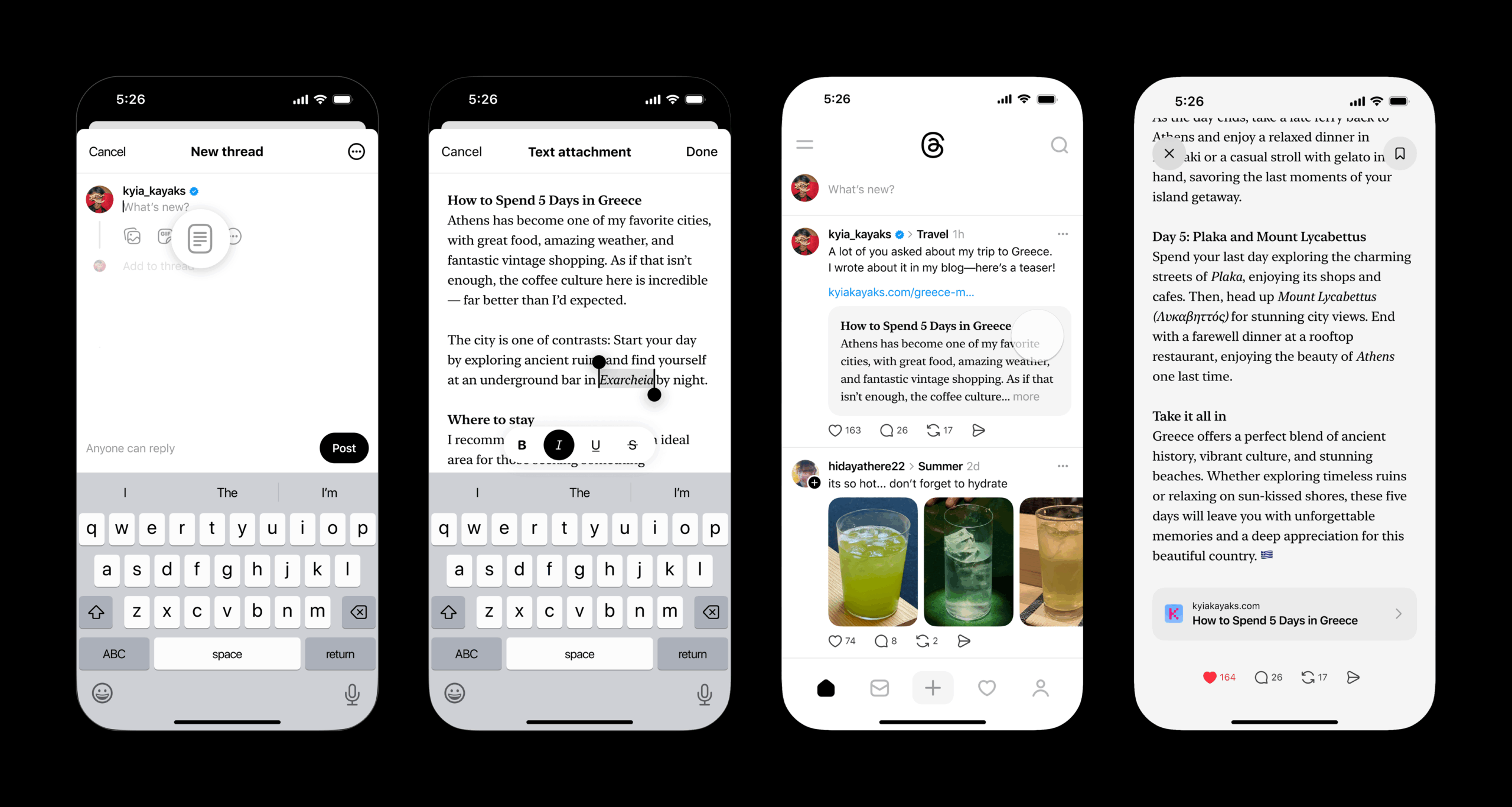 Threads now lets you attach up to 10,000 characters of text