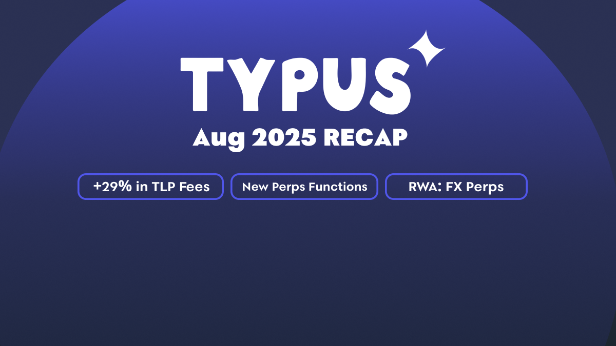 Typus August 2025 Update: Shipping Key Features Amidst a Vibrant Sui Ecosystem