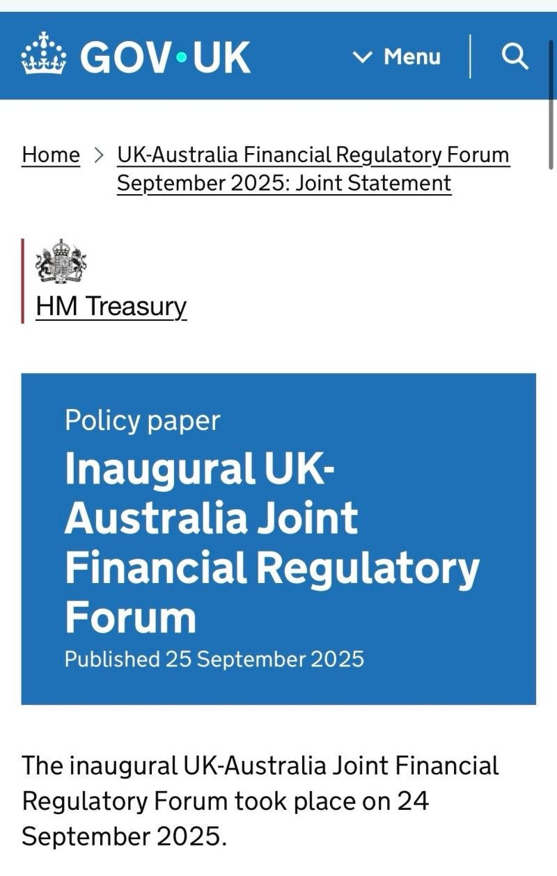 UK–Australia Launch Joint Forum on Digital Assets & Stablecoin Regulation